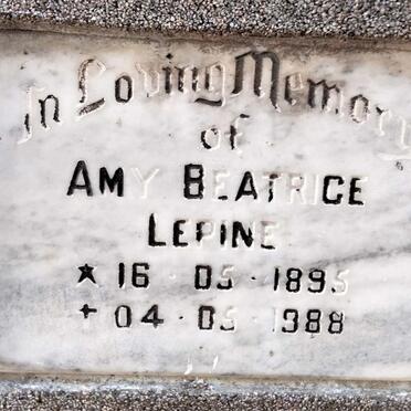 LEPINE Amy Beatrice 1895-1988