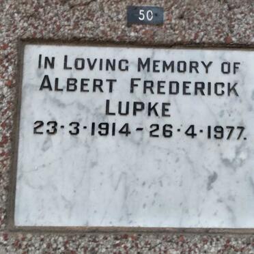 LUPKE Albert Frederick 1914-1977