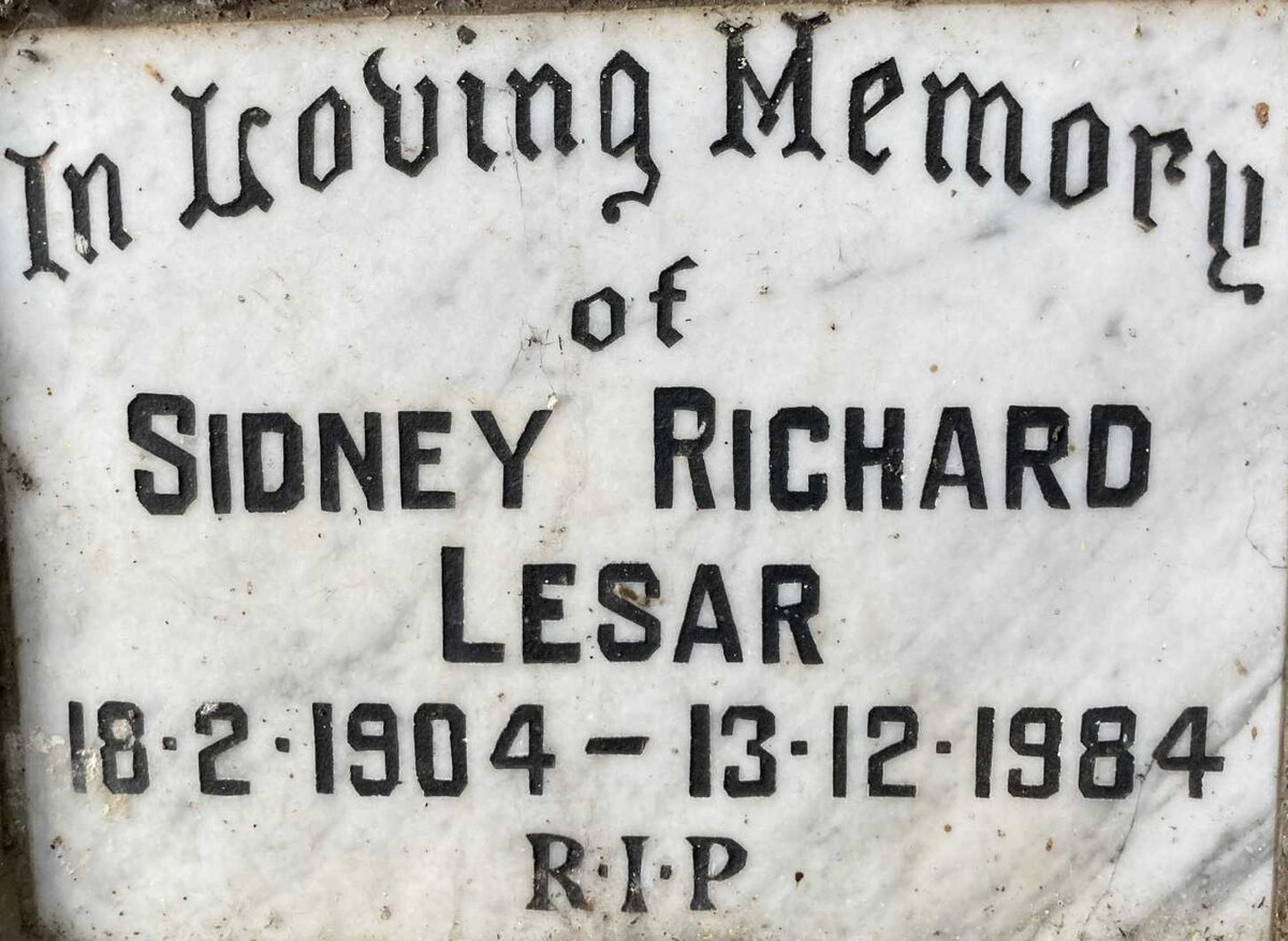 LESAR Sidney Richard 1904-1984