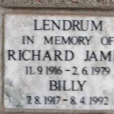 LENDRUM Richard James 1916-1979 :: LENDRUM Billy 1917-1992