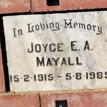 MAYALL Joyce E.A. 1915-1989