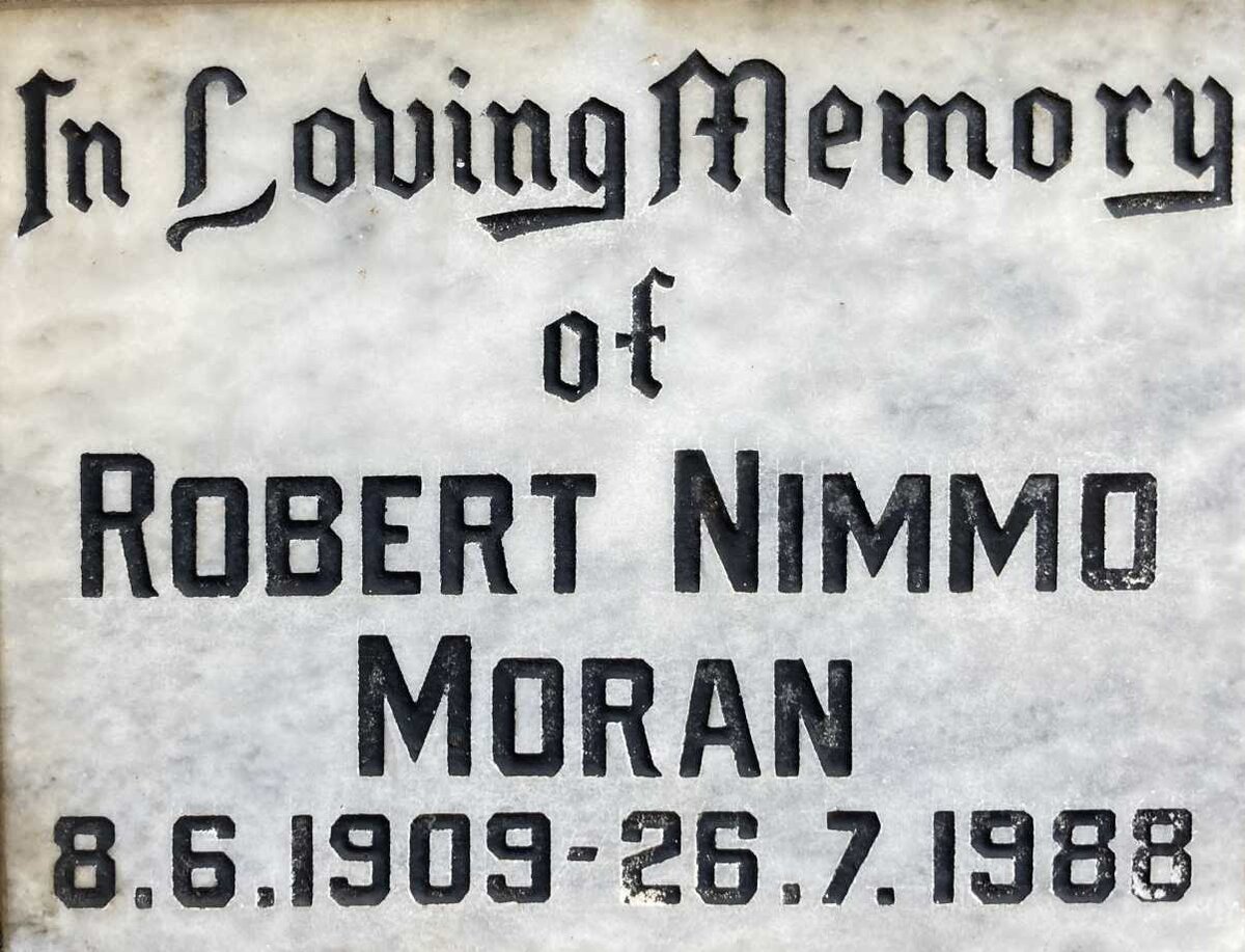 MORAN Robert Nimmo 1909-1988