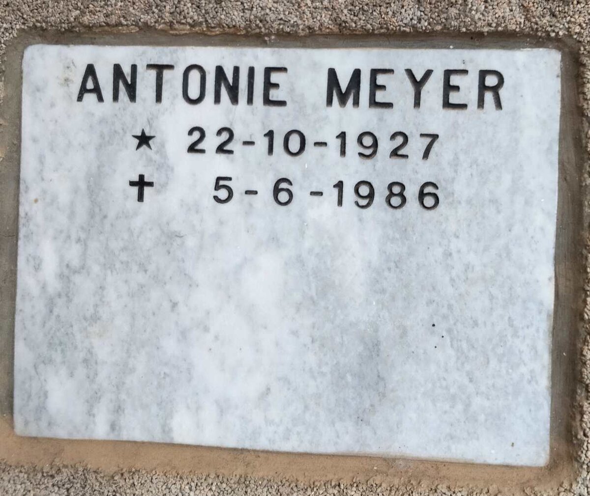 MEYER Antonie 1927-1986
