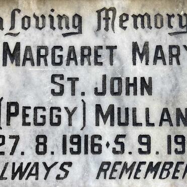 MULLANY Margaret Mary St.John 1916-1988