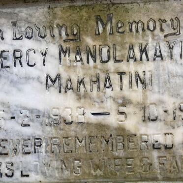 MAKHATINI Percy Mandlakayise 1938-1988