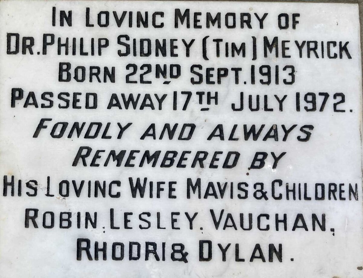 MEYRICK Philip Sidney 1913-1972