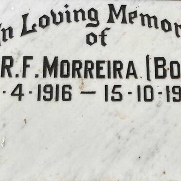 MORREIRA R.F. 1916-1984
