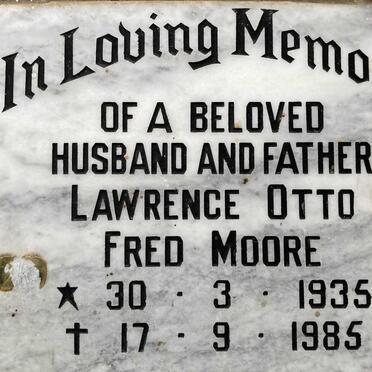 MOORE Lawrence Otto Fred 1935-1985