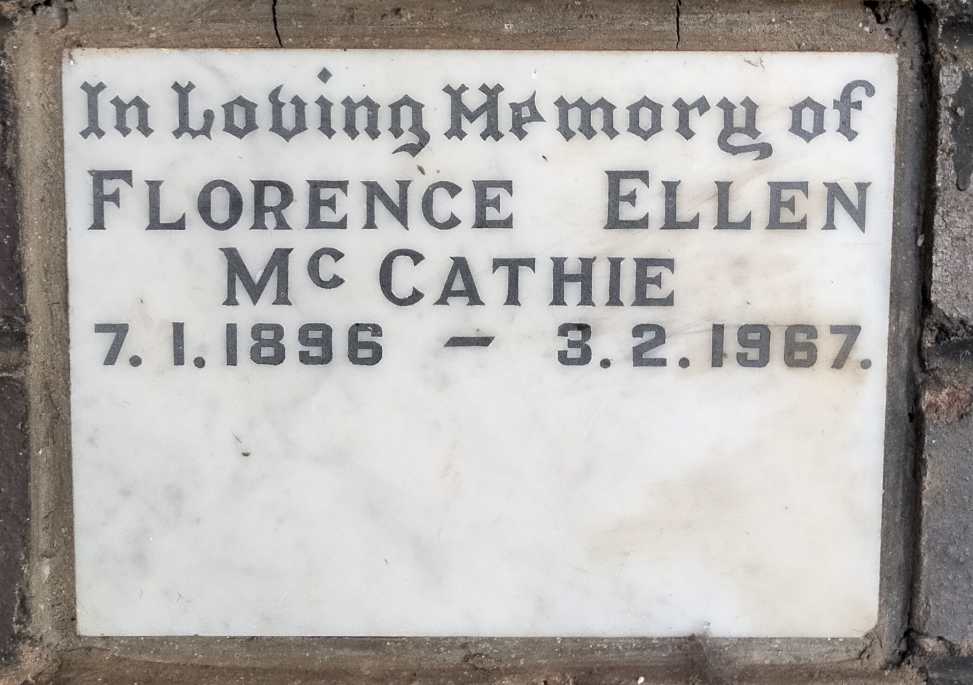 MCCATHIE Florence Ellen 1896-1967