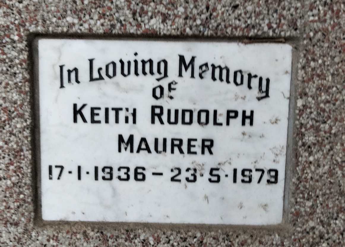 MAURER Keith Rudolph 1936-1979
