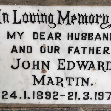 MARTIN John Edward 1892-1974