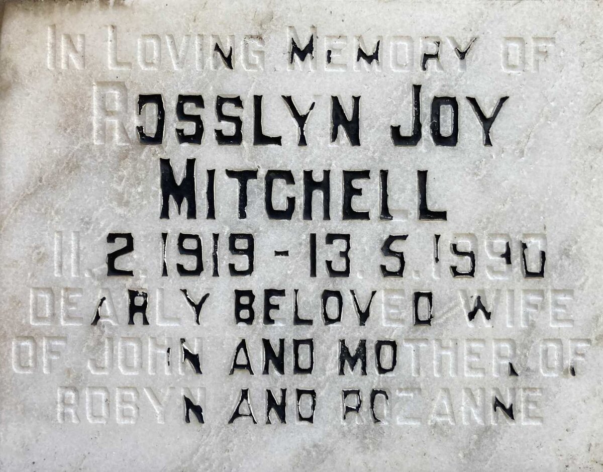 MITCHELL Rosslyn Joy 1919-1990
