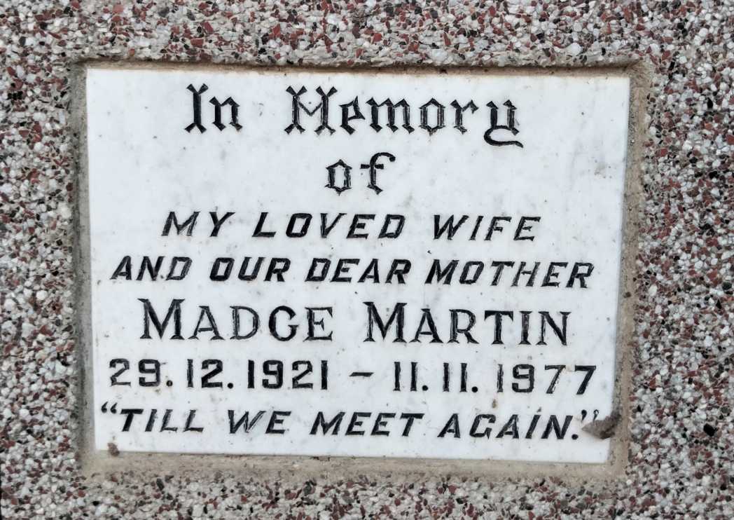 MARTIN Madge 1921-1977