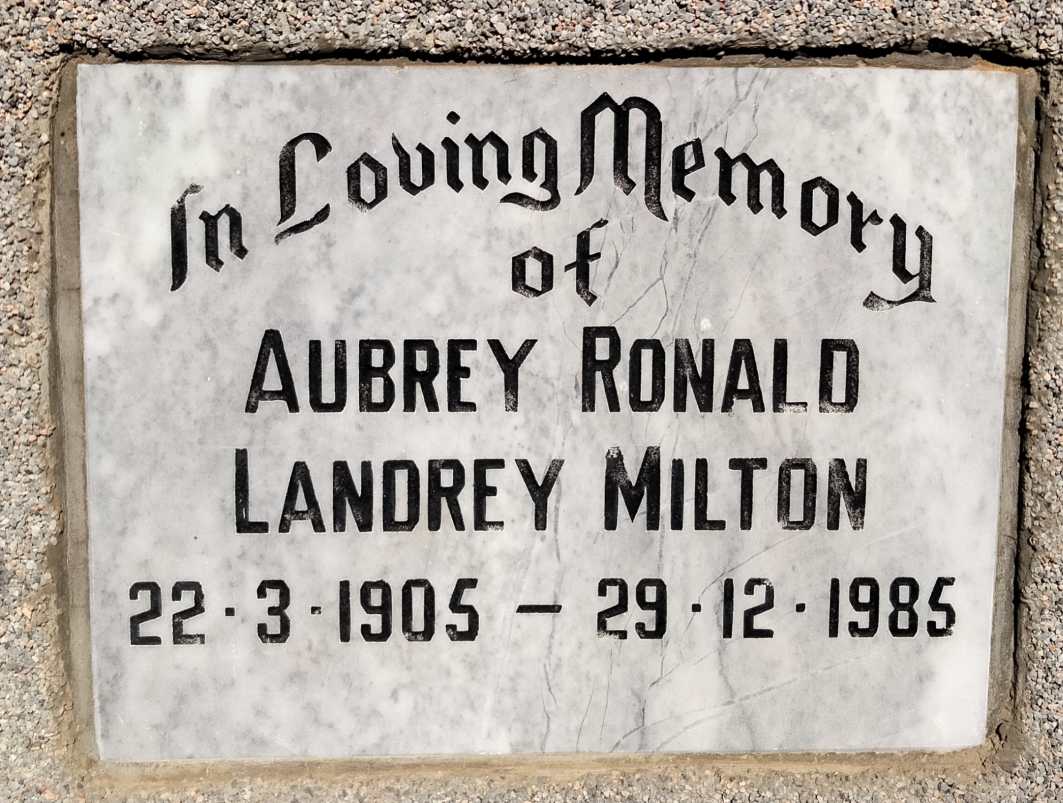 MILTON Aubrey Ronald Landrey 1905-1985