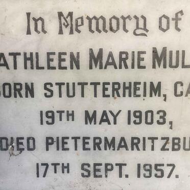 MULLER Kathleen Marie 1903-1957