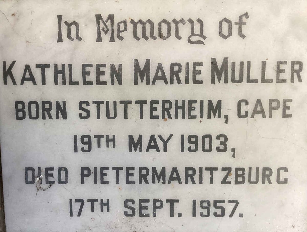 MULLER Kathleen Marie 1903-1957