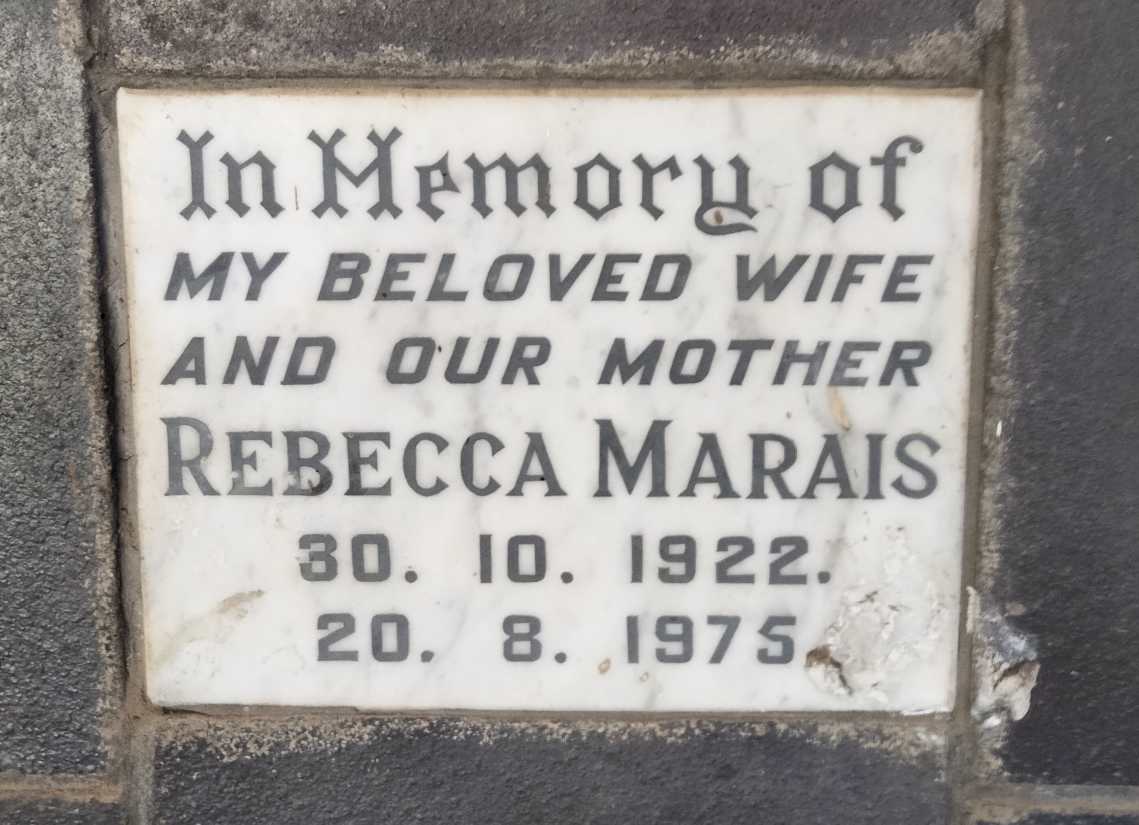 MARAIS Rebecca 1922-1975