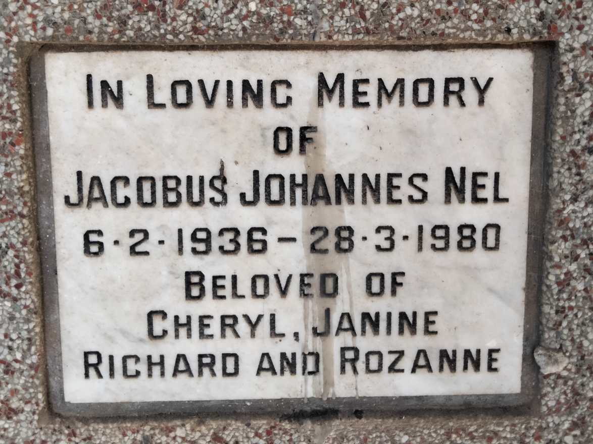 NEL Jacobus Johannes 1936-1980