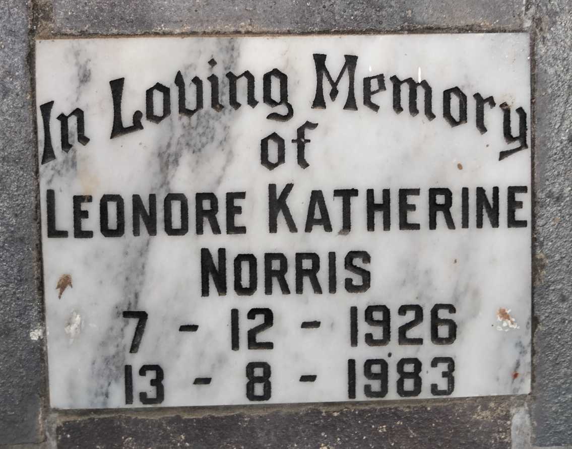 NORRIS Leonore Katherine 1926-1983
