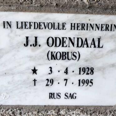 ODENDAAL J.J. 1928-1995