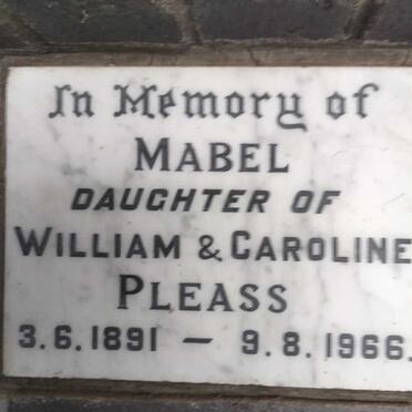 PLEASS Mabel 1891-1966