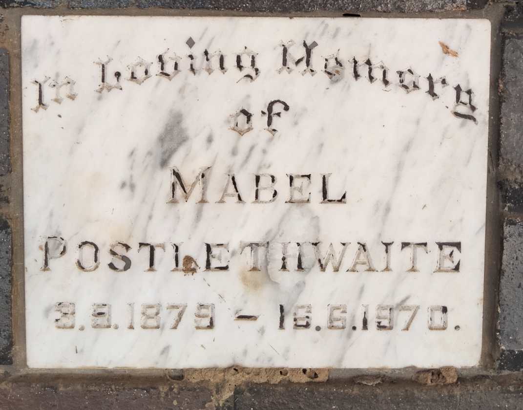 POSTLETHWAITE Mabel 1879-1970