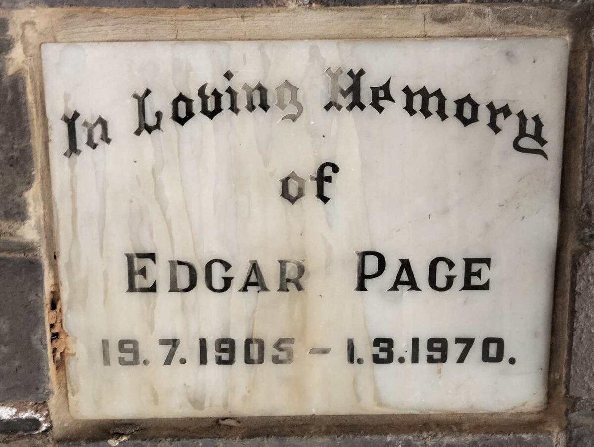 PAGE Edgar 1905-1970
