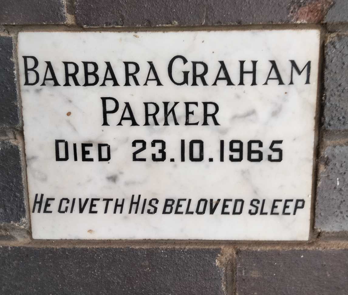 PARKER Barbara Graham -1965