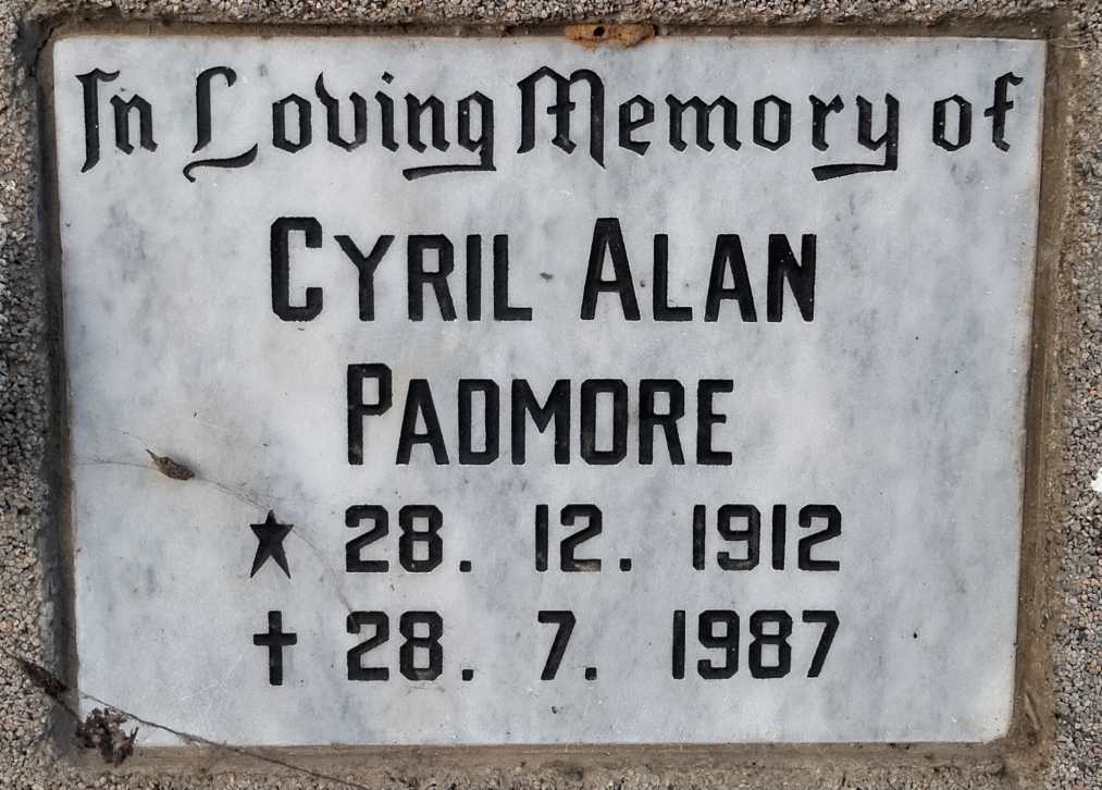 PADMORE Cyril Alan 1912-1987