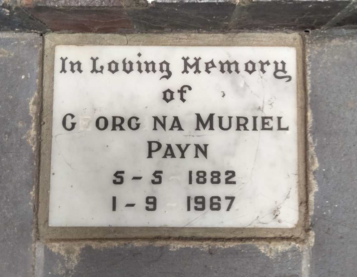 PAYN Georgina Muriel 1882-1967