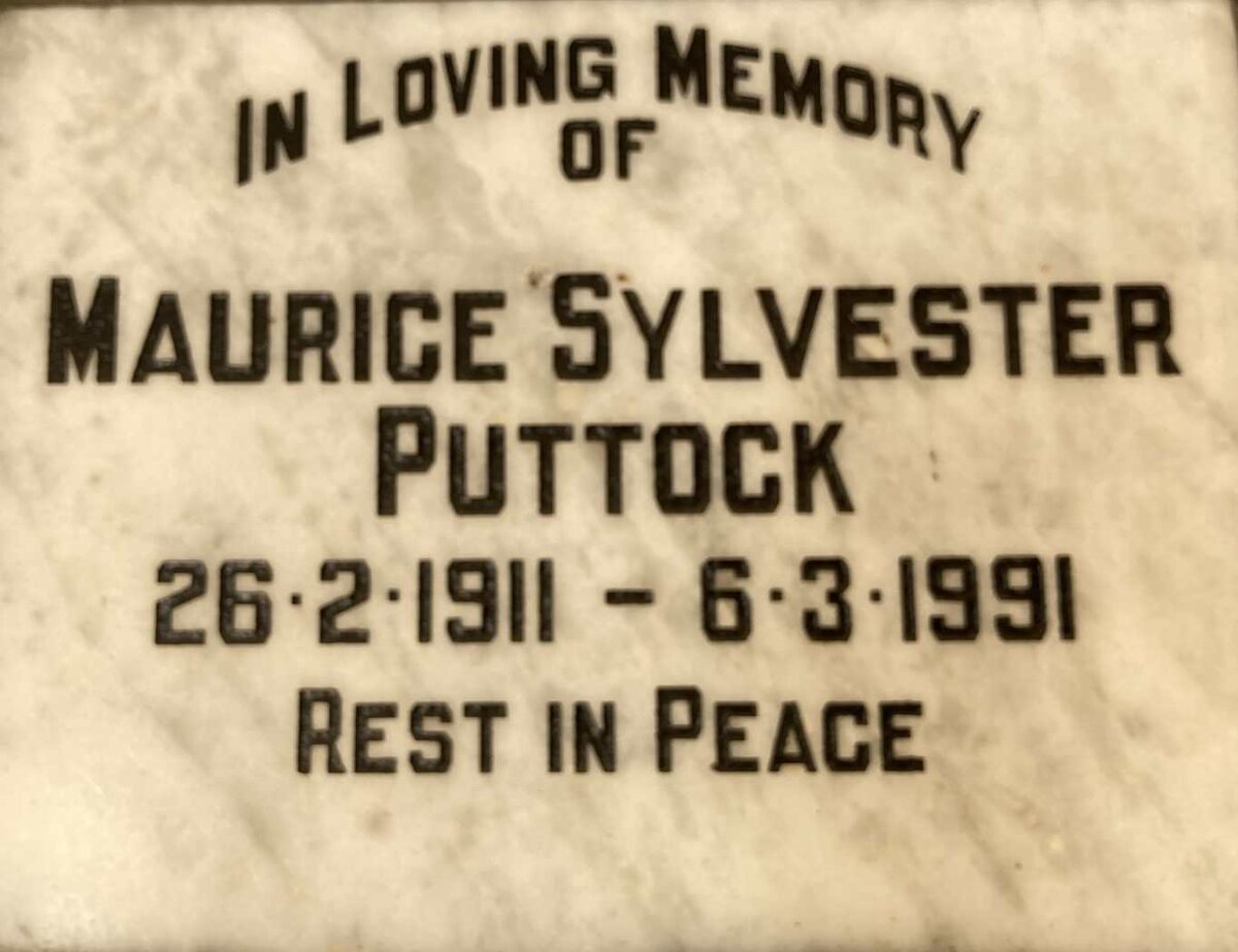 PUTTOCK Maurice Sylvester 1911-1991