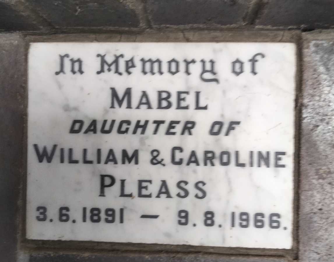 PLEASS Mabel 1891-1966