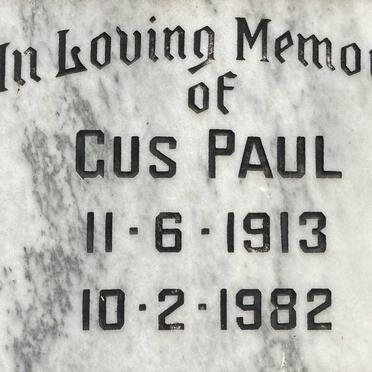 PAUL Gus 1913-1982