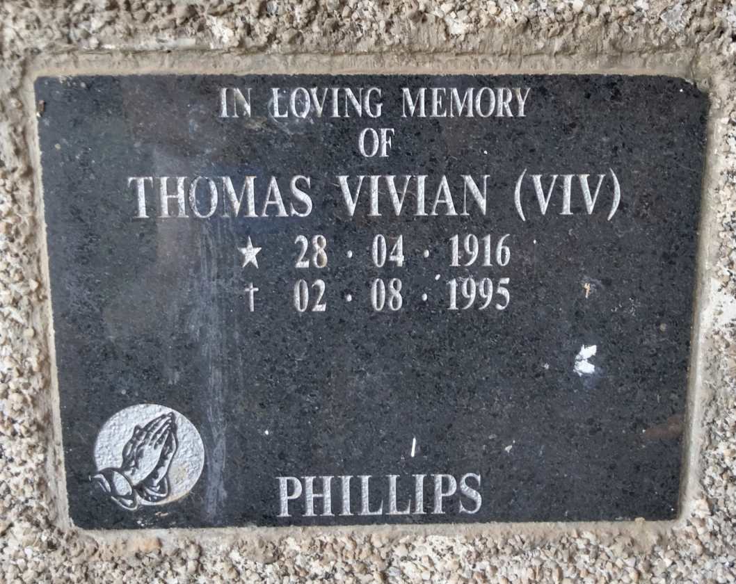 PHILLIPS Thomas Vivian 1916-1995