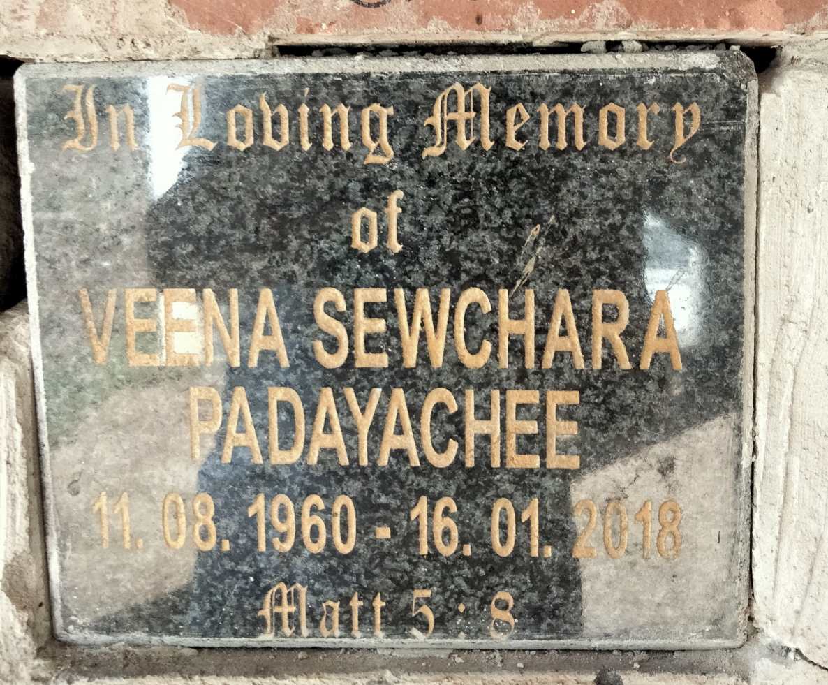 PADAYACHEE Veena Sewchara 1960-2018