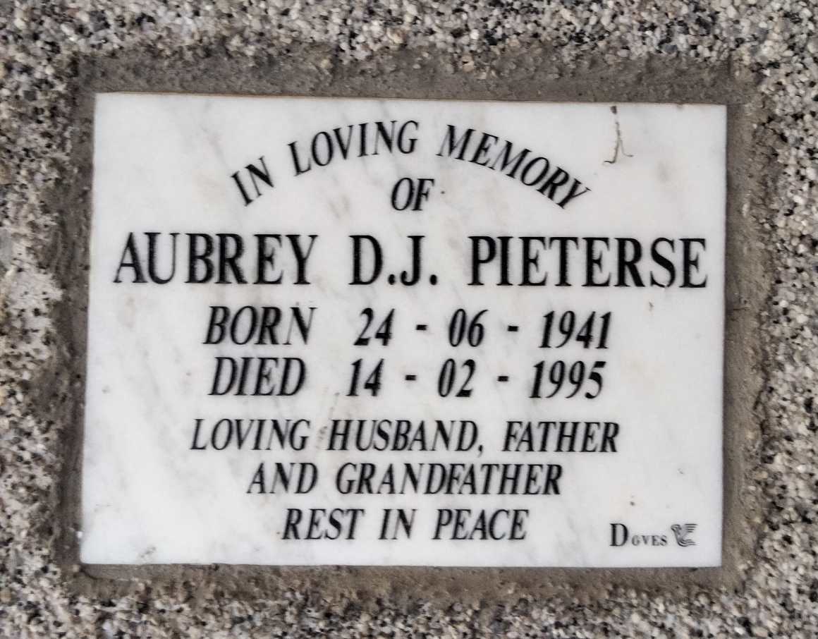PIETERSE Aubrey D.J. 1941-1995