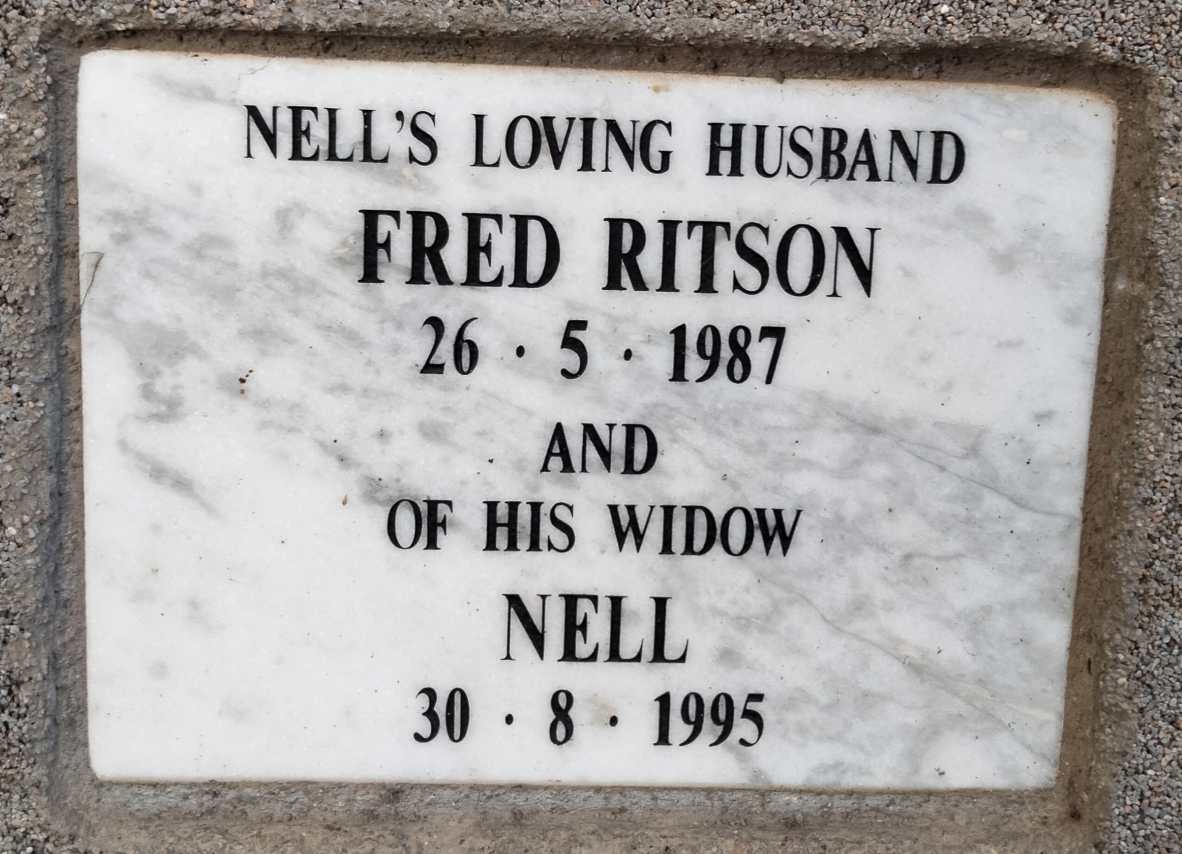 RITSON Fred  -1987 & Nell -1995