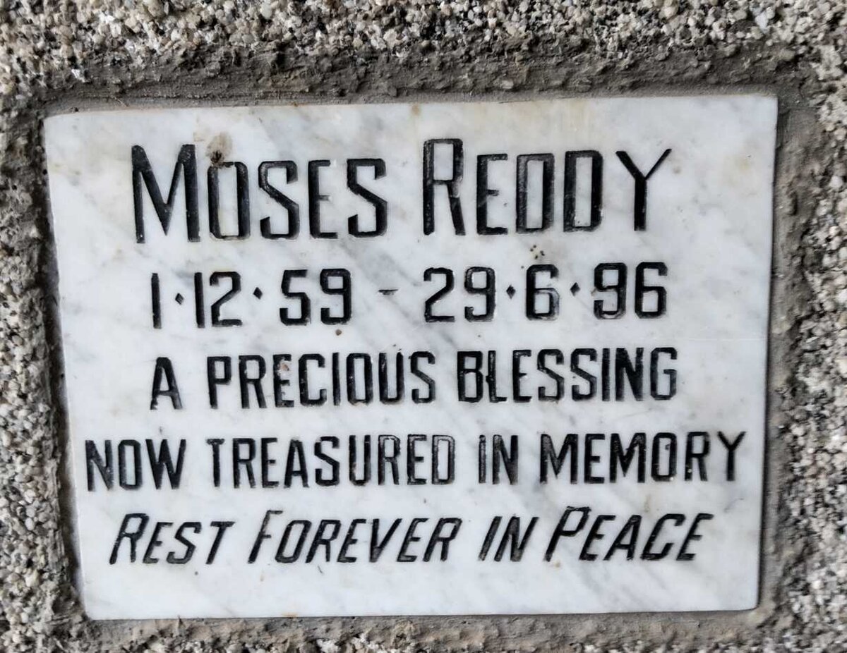 REDDY Moses 1959-1996