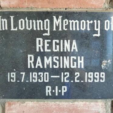 RAMSINGH Regina 1930-1999