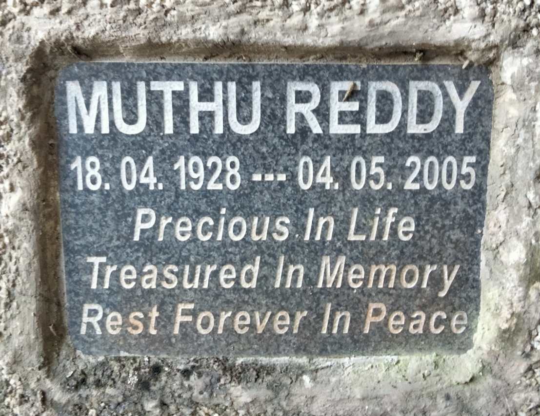 REDDY Muthu 1928-2005