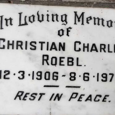 ROEBL Christian Charles 1906-1973