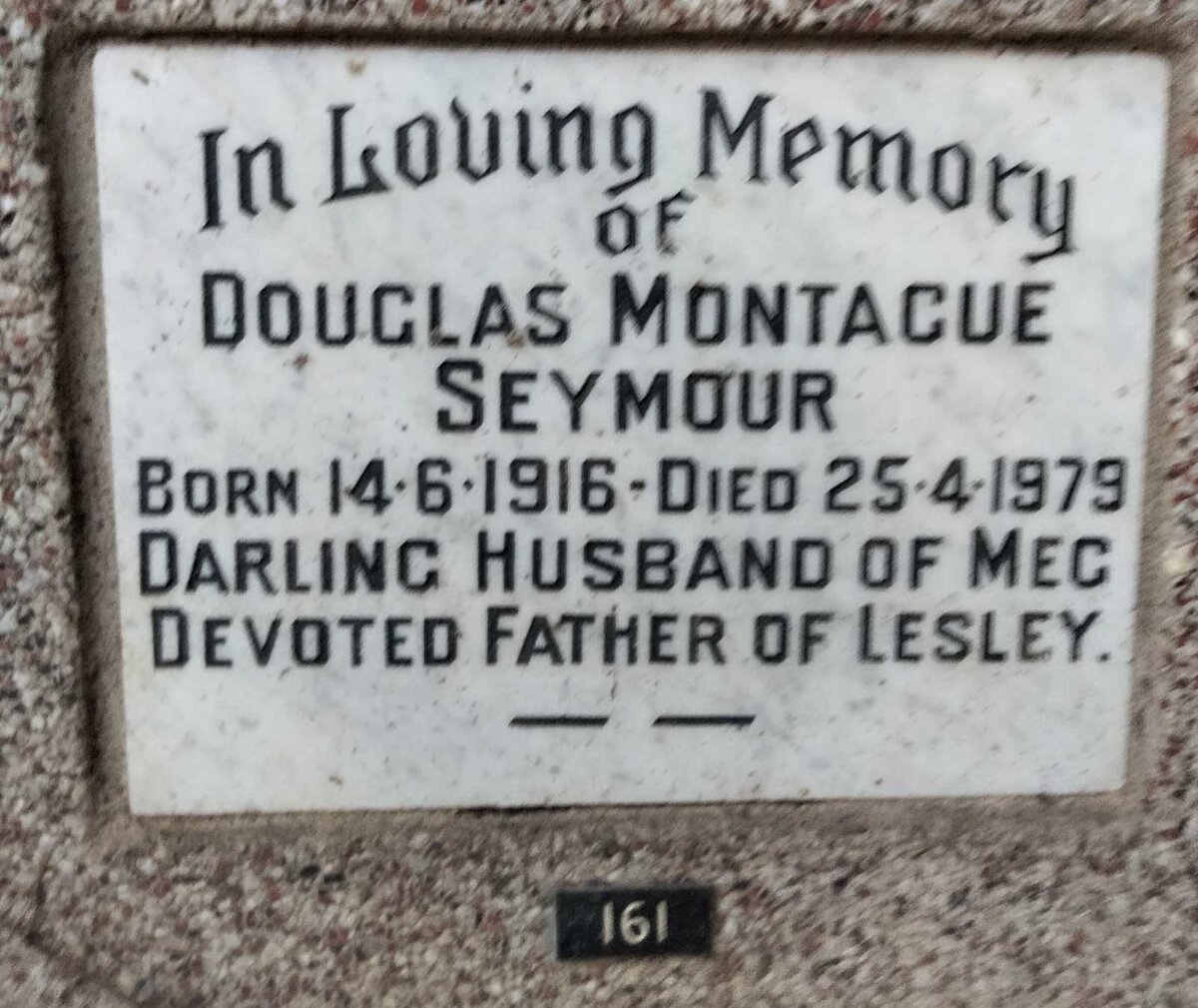 SEYMOUR Douglas Montague 1916-1979