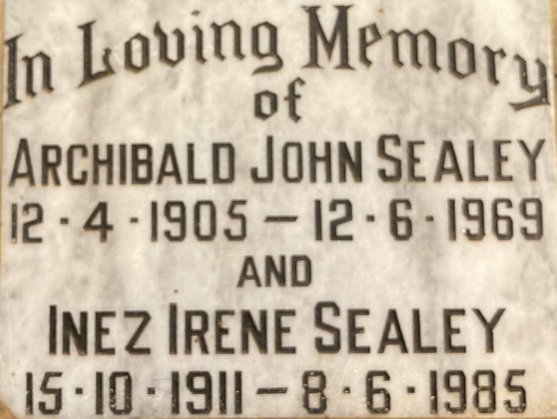 SEALEY Archibald John 1905-1969 & Inez Irene 1911-1985
