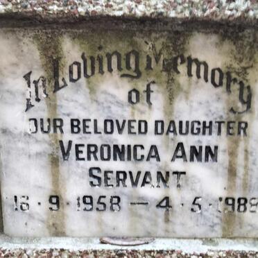 SERVANT Veronica Ann 1958-1988