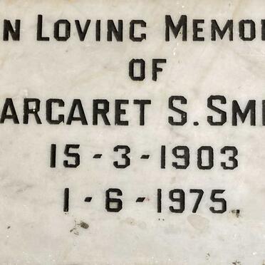 SMITH Margaret S. 1903-1975