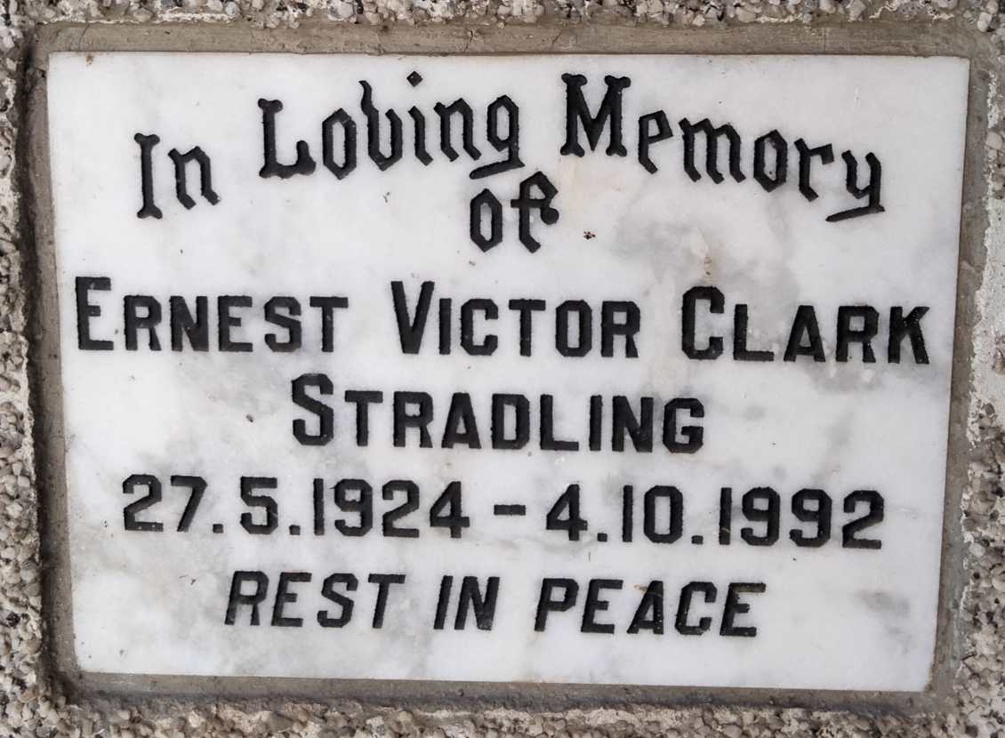STRADLING Ernest Victor Clark 1924-1992
