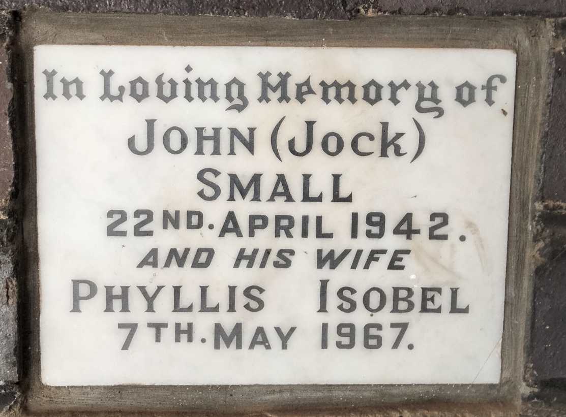 SMALL John -1942 & Phyllis Isobel -1967