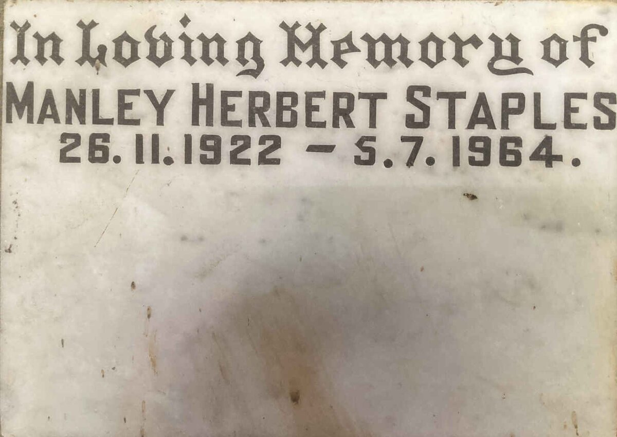 STAPLES Manley Herbert 1922-1964