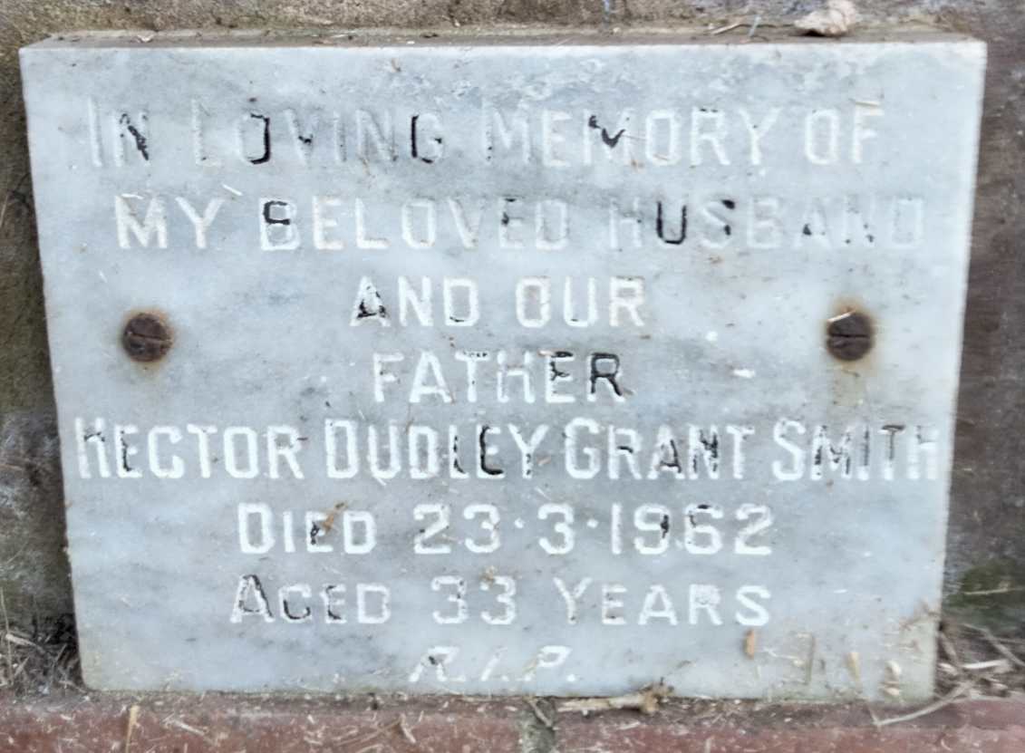 SMITH Hector Dudley Grant -1962