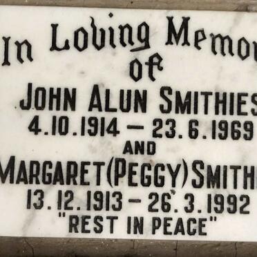 SMITHIES John Alun 1914-1969 & Margaret 1913-1992